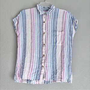Altar’d State cotton candy cotton blend button down collared shirt women’s S